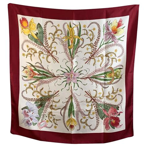 gucci orchid silk scarf|gucci silk scarf sale.